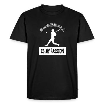 Baseball Play Baseball Player Idée cadeau - T-shirt Premium bio Homme - noir - Devant - Nico (187cm)