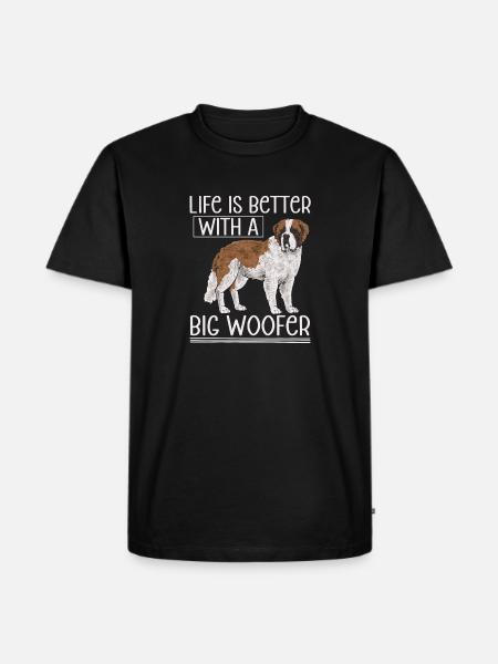 Saint-Bernard Chien Saint-Bernard - T-shirt Premium bio Homme - noir