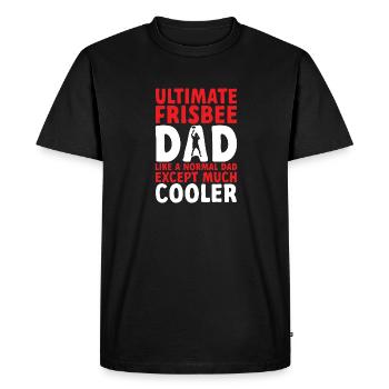 Disque de lancer de frisbee ultime - T-shirt Premium bio Homme - noir - Devant - Nico (187cm)