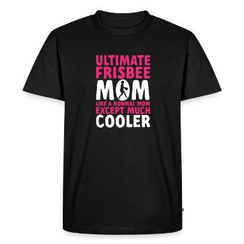 Disque de lancer de frisbee ultime - T-shirt Premium bio Homme - noir - Devant - Nico (187cm)