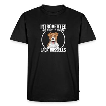 Jack Russell Terrier - T-shirt Premium bio Homme - noir - Devant - Nico (187cm)