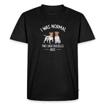 Jack Russell Terrier - T-shirt Premium bio Homme - noir - Devant - Nico (187cm)
