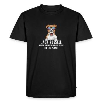 Jack Russell Terrier - T-shirt Premium bio Homme - noir - Devant - Nico (187cm)