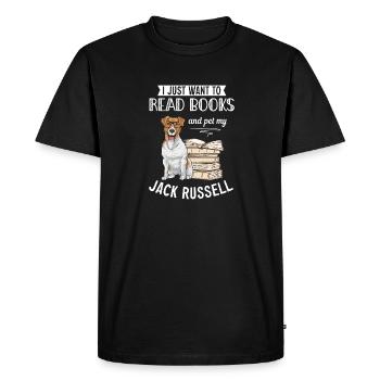 Jack Russell Terrier - T-shirt Premium bio Homme - noir - Devant - Nico (187cm)