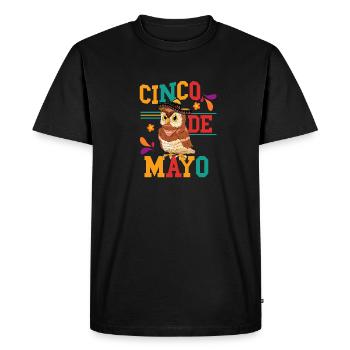Cinco De Mayo Owl Enthusiast Birds Of Prey - T-shirt Premium bio Homme - noir - Devant - Nico (187cm)