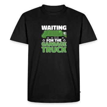 Camions à ordures, journée des ordures, collecte des ordures - T-shirt Premium bio Homme - noir - Devant - Nico (187cm)
