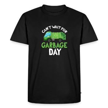 Camions à ordures, journée des ordures, collecte des ordures - T-shirt Premium bio Homme - noir - Devant - Nico (187cm)