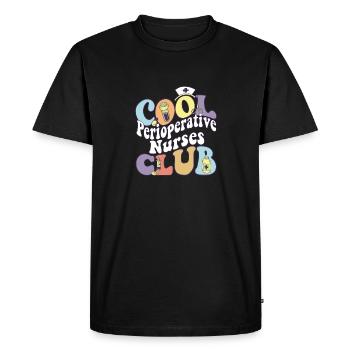 Club des infirmières périopératoires Cool Registered - T-shirt Premium bio Homme - noir - Devant - Nico (187cm)