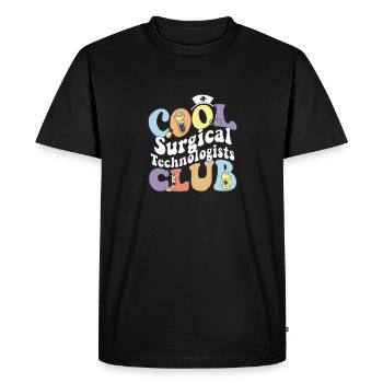 Cool Surgical Technologists Club Medical - Men's Premium Organic T-Shirt - black - Front - Nico (187cm)