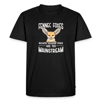 Fennek Fox Fennec Fox Desert Fox - Men's Premium Organic T-Shirt - black - Front - Nico (187cm)