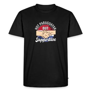 Pas Paraguayen mais voyageur du pays qui vous soutient - T-shirt Premium bio Homme - noir - Devant - Nico (187cm)