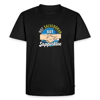 Pas salvadorien mais un voyageur de campagne solidaire El - T-shirt Premium bio Homme - noir - Devant - Nico (187cm)