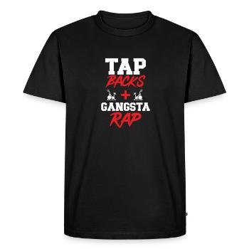 Entraînement de vélo de cyclisme en salle - T-shirt Premium bio Homme - noir - Devant - Nico (187cm)