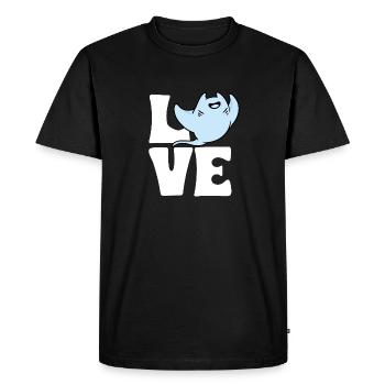 Stingrays, manta rays, ocean rays, rays - Men's Premium Organic T-Shirt - black - Front - Nico (187cm)