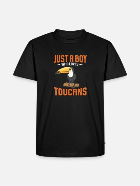 Toucan Bird Rainforest - Men's Premium Organic T-Shirt - black