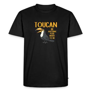 Toucan Bird Rainforest - Men's Premium Organic T-Shirt - black - Front - Nico (187cm)