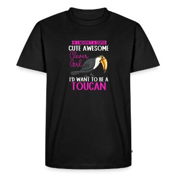 Toucan Bird Rainforest - Men's Premium Organic T-Shirt - black - Front - Nico (187cm)