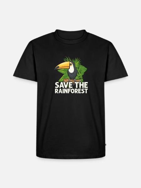 Toucan Bird Rainforest - Men's Premium Organic T-Shirt - black