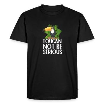 Toucan Bird Rainforest - Men's Premium Organic T-Shirt - black - Front - Nico (187cm)
