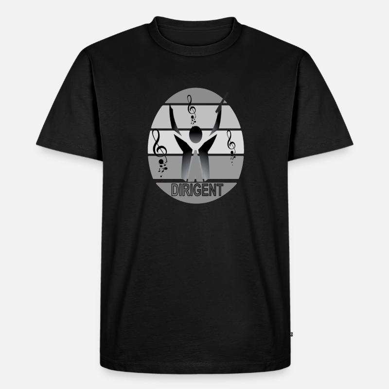 Musik Dirigent Komponist Songwriter Geschenkidee - Männer Premium Bio T-Shirt - Schwarz