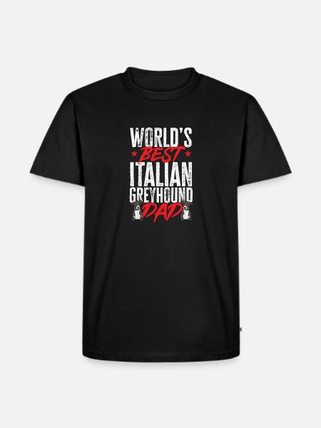 Italian Greyhound Greyhound Dogs - Men's Premium Organic T-Shirt - black