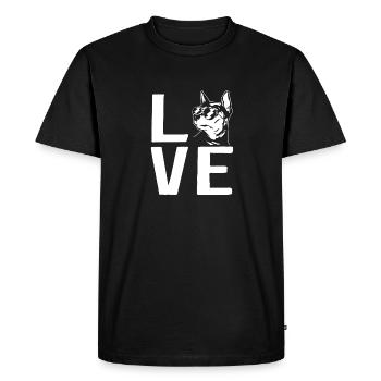 Miniature Pinscher Rehpinscher Min Pin Dog - Men's Premium Organic T-Shirt - black - Front - Nico (187cm)