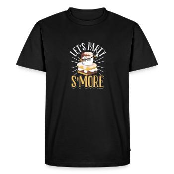 Let’s Party Smore Campfire Dabbing Marshmallow Cam - T-shirt Premium bio Homme - noir - Devant - Nico (187cm)