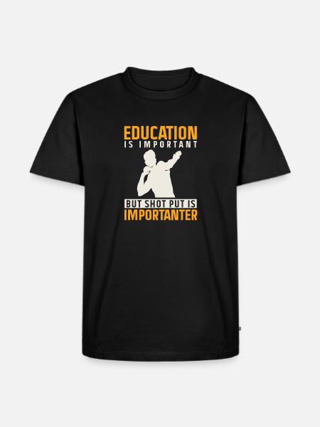 Shot Put Throwing Athletics - Men's Premium Organic T-Shirt - black