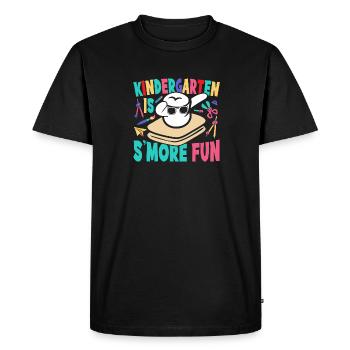 Kids Dabbing Marshmallow Camping Kindergarten Is S - Men's Premium Organic T-Shirt - black - Front - Nico (187cm)