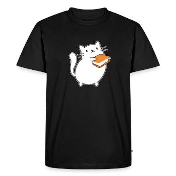 Smore Cat Kids Marshmallow Camper Campfire - Men's Premium Organic T-Shirt - black - Front - Nico (187cm)