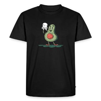 Kids Campfire Marshmallow Cute Smore Avocado - Men's Premium Organic T-Shirt - black - Front - Nico (187cm)