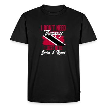 Drapeau de Trinité-et-Tobago - T-shirt Premium bio Homme - noir - Devant - Nico (187cm)