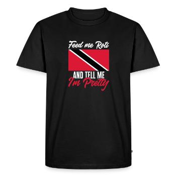 Drapeau de Trinité-et-Tobago - T-shirt Premium bio Homme - noir - Devant - Nico (187cm)