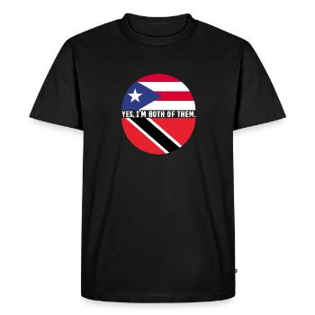 Drapeau de Trinité-et-Tobago - T-shirt Premium bio Homme - noir - Devant - Nico (187cm)