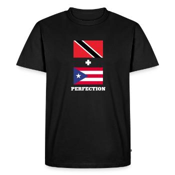 Drapeau de Trinité-et-Tobago - T-shirt Premium bio Homme - noir - Devant - Nico (187cm)