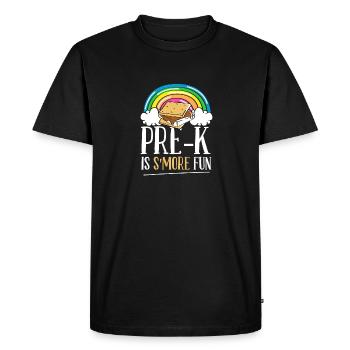 Kids Pre K est Smore Fun Rainbow Marshmallow Campin - T-shirt Premium bio Homme - noir - Devant - Nico (187cm)
