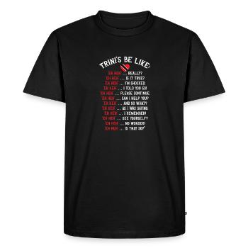 Drapeau de Trinité-et-Tobago - T-shirt Premium bio Homme - noir - Devant - Nico (187cm)
