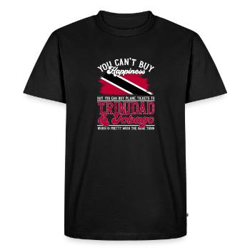 Drapeau de Trinité-et-Tobago - T-shirt Premium bio Homme - noir - Devant - Nico (187cm)