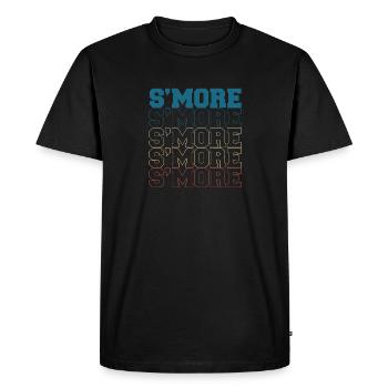 Camper Vintage Smore Marshmallow Retro - Men's Premium Organic T-Shirt - black - Front - Nico (187cm)