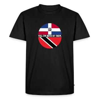 Drapeau de Trinité-et-Tobago - T-shirt Premium bio Homme - noir - Devant - Nico (187cm)