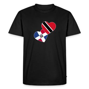 Drapeau de Trinité-et-Tobago - T-shirt Premium bio Homme - noir - Devant - Nico (187cm)