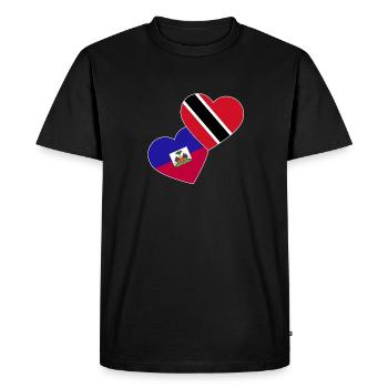 Drapeau de Trinité-et-Tobago - T-shirt Premium bio Homme - noir - Devant - Nico (187cm)