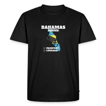 Bahamas Bound Country Travel Drapeau des Bahamas - T-shirt Premium bio Homme - noir - Devant - Nico (187cm)
