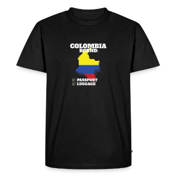 Colombie Bound Country Travel Drapeau colombien - T-shirt Premium bio Homme - noir - Devant - Nico (187cm)