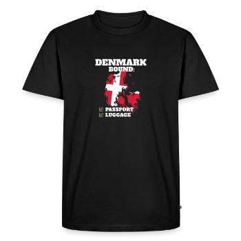 Danemark Bound Country Travel Dane Flag Vacances - T-shirt Premium bio Homme - noir - Devant - Nico (187cm)