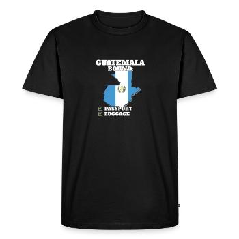 Guatemala Bound Country Travel Drapeau guatémaltèque - T-shirt Premium bio Homme - noir - Devant - Nico (187cm)