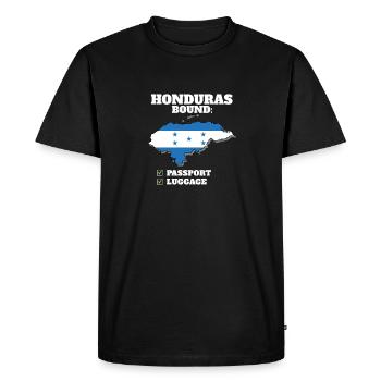 Honduras Bound Country Travel Drapeau hondurien - T-shirt Premium bio Homme - noir - Devant - Nico (187cm)