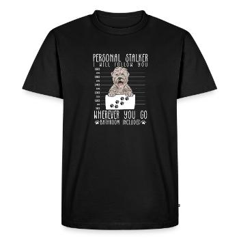 Terrier irlandais à poil doux - T-shirt Premium bio Homme - noir - Devant - Nico (187cm)