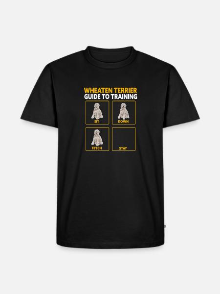 Terrier irlandais à enrobage doux - T-shirt Premium bio Homme - noir