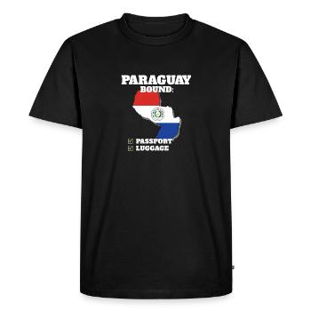 Paraguay Bound Country Travel Drapeau paraguayen - T-shirt Premium bio Homme - noir - Devant - Nico (187cm)